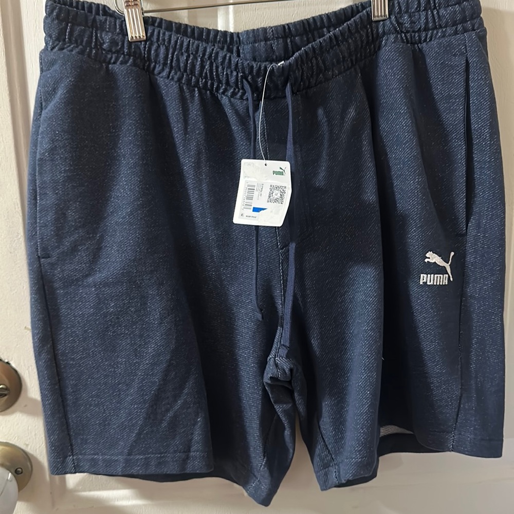 PUMA CLASSIC SOFT INK SHORTS: 8 IN INSEAM: BLUE: NEW WITH TAGS: SIZE XL